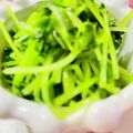 U☆kaoru's cooksnap of when they made レンジで豆苗ナムル☆お弁当やおつまみに♪.