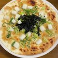 にきけん's cooksnap of when they made ＊白ネギ＆おもち＊和風マヨ柚子胡椒ピザ.