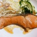 お塩と砂糖's cooksnap of when they made 生鮭のバターポン酢焼き.
