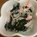 クックHDP0M2☆'s cooksnap of when they made 春雨わかめの黒酢和えサラダ.