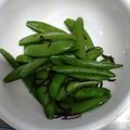 ritany's cooksnap of when they made スナップエンドウの塩昆布和え.