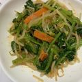 なな家's cooksnap of when they made ほうれん草ともやしのコチュジャン和え.