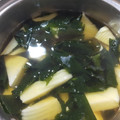 bosabossa's cooksnap of when they made たけのことわかめのお吸い物.