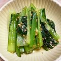 うぱるぱここあ's cooksnap of when they made 火を使わないレンジで小松菜おひたし.