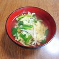 もふもふクロさん's cooksnap of when they made ニラ玉えのきのおすまし.