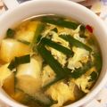 cookpad1年生's cooksnap of when they made 子供も大好き・ニラと卵のお味噌汁.