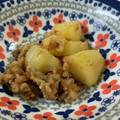 acquastone's cooksnap of when they made 定番ソース味★ジャガイモの鶏そぼろ煮.