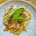 mayu☆kan's cooksnap of when they made からすみと水菜のスパゲティー♬.