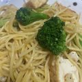 プリズンブレイク's cooksnap of when they made 簡単！菜の花と厚揚げのパスタ.