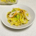 ゆーじん１１４'s cooksnap of when they made 春キャベツとちくわの塩昆布和え.