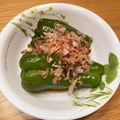 しましまあひる's cooksnap of when they made レンジにおまかせ☆丸ごとピーマンのお浸し.
