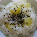 ０ぷるちゃん０'s cooksnap of when they made さつまいもごはん.