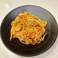 クックEBXFTK☆'s cooksnap of when they made ナス＆トマト＆ツナのスパゲッティー.