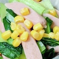 Milly♡'s cooksnap of when they made 簡単＊小松菜と魚肉ソーセージのバター炒め.