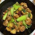 いちご2013's cooksnap of when they made 鶏肉と薩摩芋と青梗菜炒め.