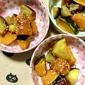 ふたごゆき's cooksnap of when they made 南瓜と薩摩芋の蜂蜜煮❨(@≧↺≦@)❩.