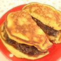 くっくのん's cooksnap of when they made 黒豆変身スイーツ☆どら焼き.