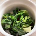 マロン豆太's cooksnap of when they made レタスの外葉でナムル.