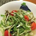 古賀竜一's cooksnap of when they made 水菜のもずくドレッシングサラダ.