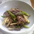 ﾘｰﾀﾝﾏﾏ's cooksnap of when they made 牛肉とアスパラとじゃがいもオイスター炒め.