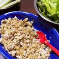 MMLLAKN's cooksnap of when they made たっぷり野菜と挽肉のサンチュ・レタス包み.
