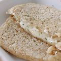 umi☆neco's cooksnap of when they made レンジで1分♪簡単オートミールチーズナン.