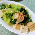 かわゆう1211's cooksnap of when they made 厚揚げと小松菜炒め.