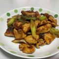 トシ17's cooksnap of when they made 鶏むね肉とネギとシンプル味噌炒め.