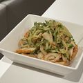 冬華香's cooksnap of when they made きゅうりとちくわの胡麻ラー油和え.