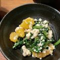 maruko1975's cooksnap of when they made オレンジと春菊の白和え.