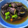 t0mt0mt0m's cooksnap of when they made めんつゆで茄子とピーマンの揚げ浸し.