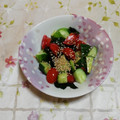 くネコまろす's cooksnap of when they made 簡単★わかめと胡瓜とトマトの中華サラダ.