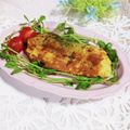 ♪としクック♪'s cooksnap of when they made 鮭のカレー風味バジルピカタ.