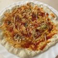 papikun's cooksnap of when they made 発酵なし☆マルゲリータ風ピザ.