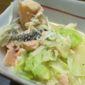 いちごと凛's cooksnap of when they made 塩鮭のチーズキャベツ蒸し.