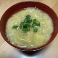 saori・ω・'s cooksnap of when they made ＊節約☆卵玉葱もやしのほっこり味噌汁＊.