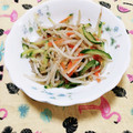 ﾁｲﾁｬﾝﾏﾏ's cooksnap of when they made 時短☘️もやしときゅうりの韓国風ナムル.
