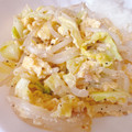 ゆぅぽんmama's cooksnap of when they made ♡10分！もやしと卵キャベツの中華炒め♡.