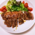 はるひやま's cooksnap of when they made バルサミコ醤油のトンテキ☆豚肉ステーキ.