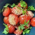 きゃろぽて's cooksnap of when they made トマトの胡麻和え.