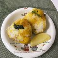 puniＫ's cooksnap of when they made かぼちゃのおにぎり.