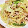 pafepapa's cooksnap of when they made たけのことキャベツのかんたん和風パスタ.
