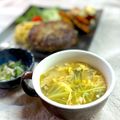 かっちゃん杉's cooksnap of when they made キャベツの芯で♪玉子ふわふわ簡単スープ.