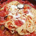 ﾋﾟﾛﾐ♡'s cooksnap of when they made トマトとなすのスパゲッティ ポモロッソ.