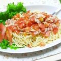 なっつん：D's cooksnap of when they made 切って混ぜるだけ～トマトの冷製パスタ☆.