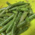 ぱにぱる's cooksnap of when they made お弁当に☆レンジで冷凍いんげんのゴマ合え.