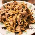 月✳Iris's cooksnap of when they made 豚バラとごぼうの梅ゴマ味噌炒め.