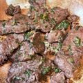 あい♪らんど's cooksnap of when they made 牛ハラミのネギ塩鉄板焼き.