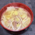 scottle12w's cooksnap of when they made 白菜とひき肉の簡単スープ.