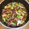 わこちゃん☻'s cooksnap of when they made ホタルイカと菜の花＆きのこのアヒージョ.